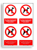 Guide dogs only sign 